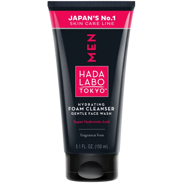 HADA LABO TOKYO MEN Hydrating Foam Cleanser Gentle Face Wash -puhdistusaine 150ml