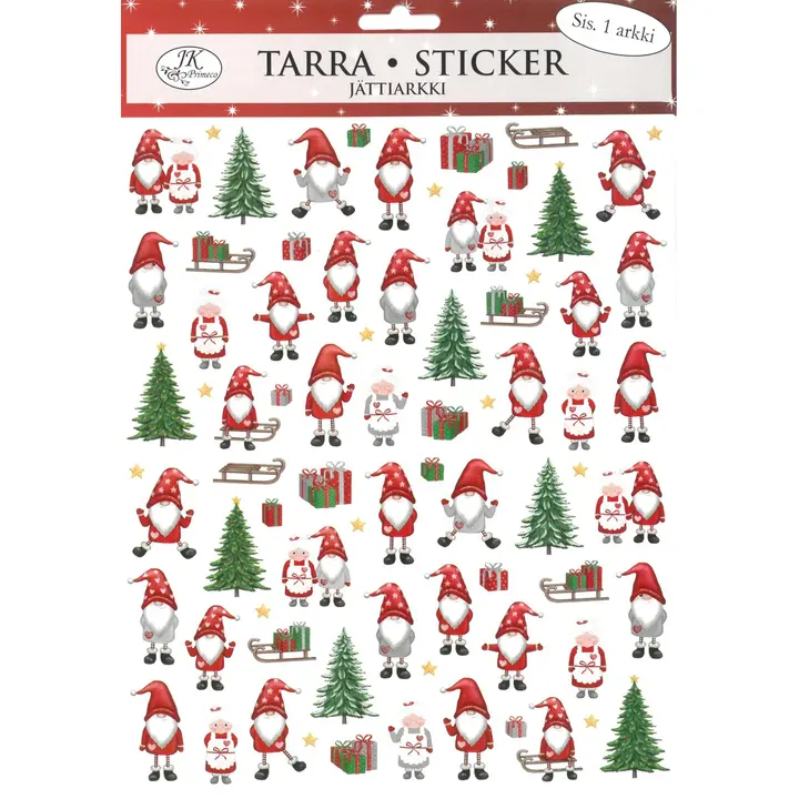 J.K. Primeco jättitarra-arkki Tonttuhahmot