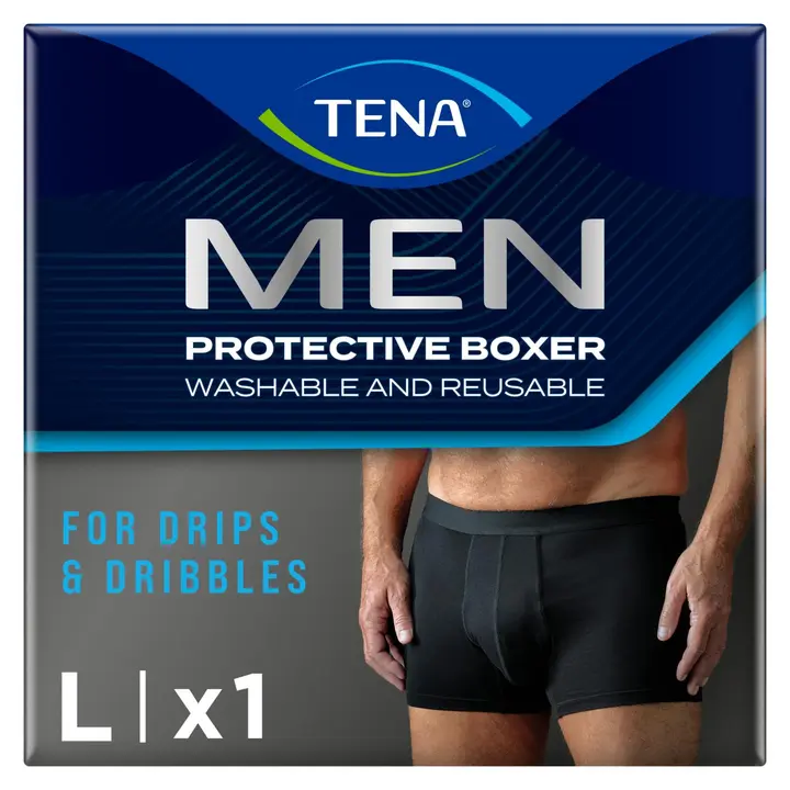 TENA MEN Men pestävä inkoboxeri musta L