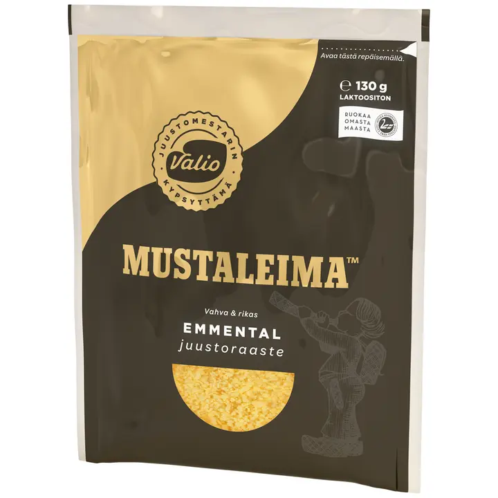 Valio Mustaleima™ Emmental e130 g juustoraaste