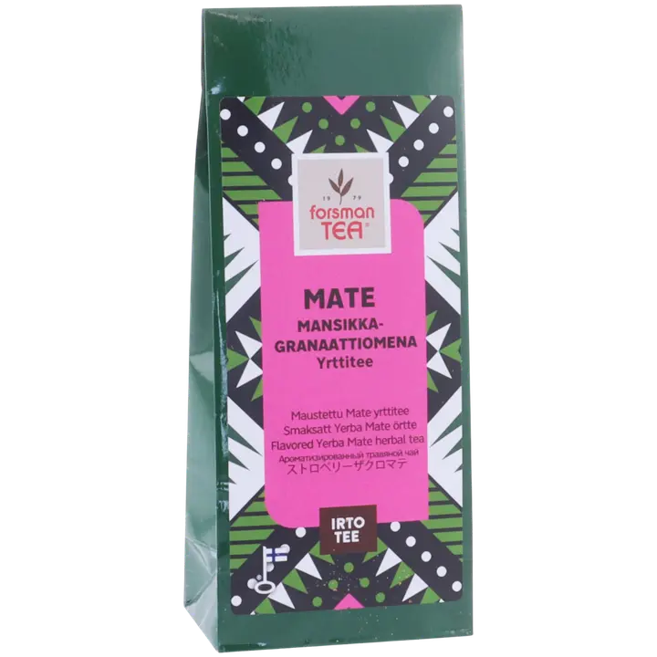 Forsman tea Mate Mansikka Granaattiomena maustettu yrttitee 60 g