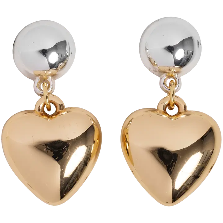 Cailap Korvakorut riippuva sydän kullanvärinen/hopeanvärinen