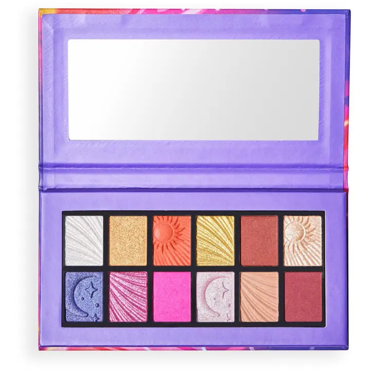 Makeup Revolution sunset haze luomiväripaletti 12 kesän kuumaa sävyä
