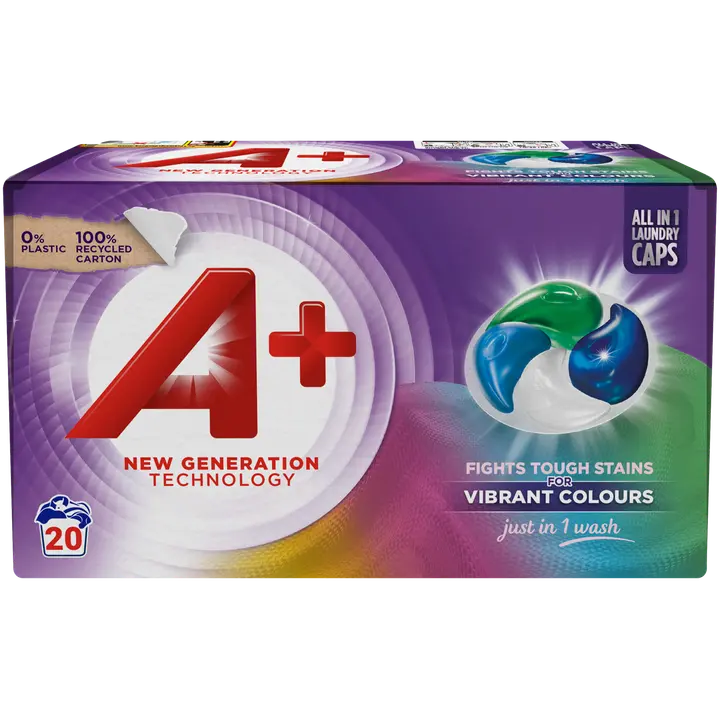 A+ Active4 Caps Colour pyykinpesukapselit 20kpl