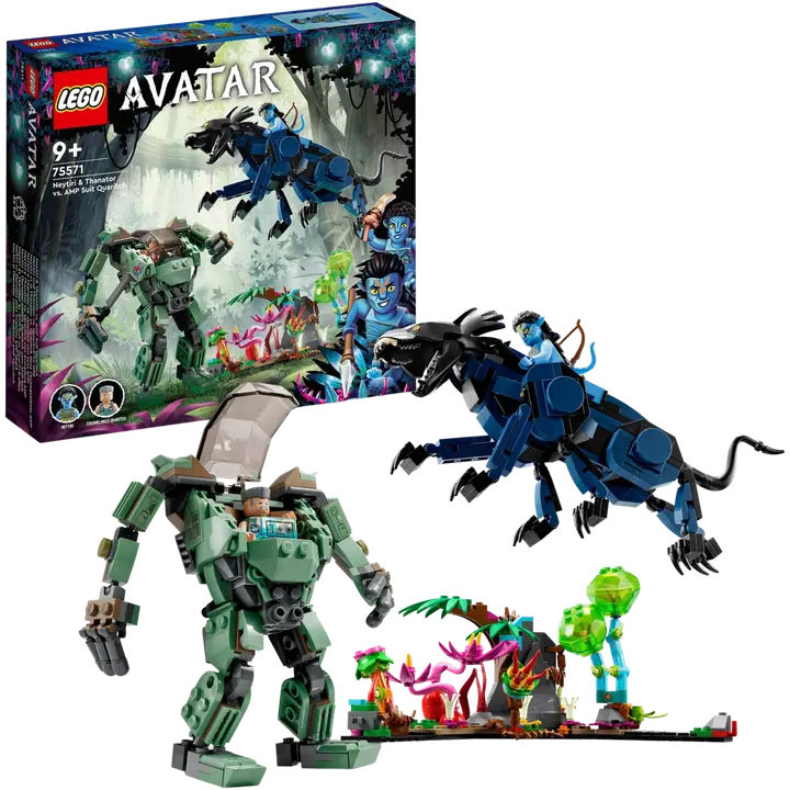 LEGO® Avatar Neytiri ja Thanator vs. Quaritch AMP-puvussa 75571