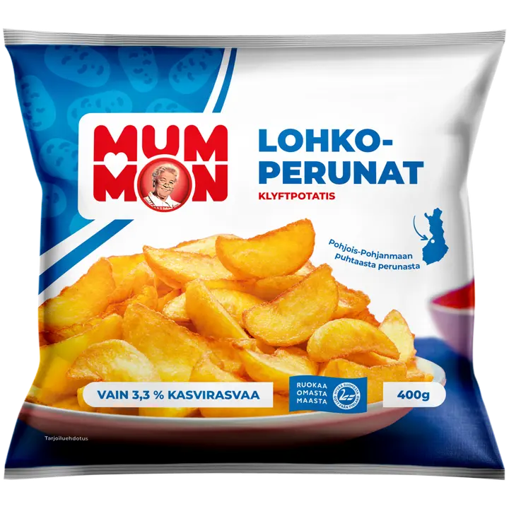 Mummon lohkoperunat 400 g, pakaste