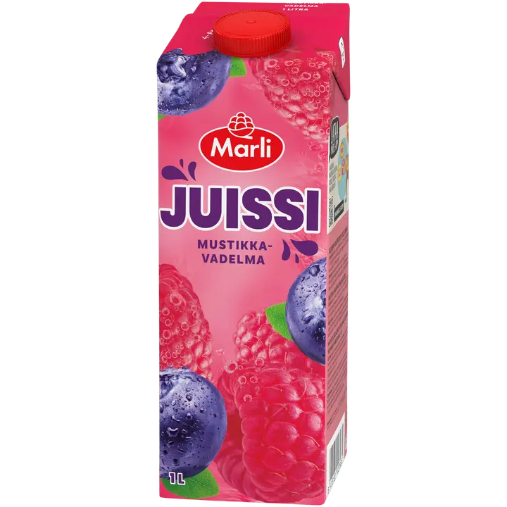 Marli Juissi Mustikka-vadelmamehujuoma 1 L