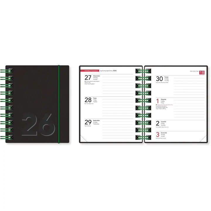 Taskukalenteri Ontime Mini eko 2026