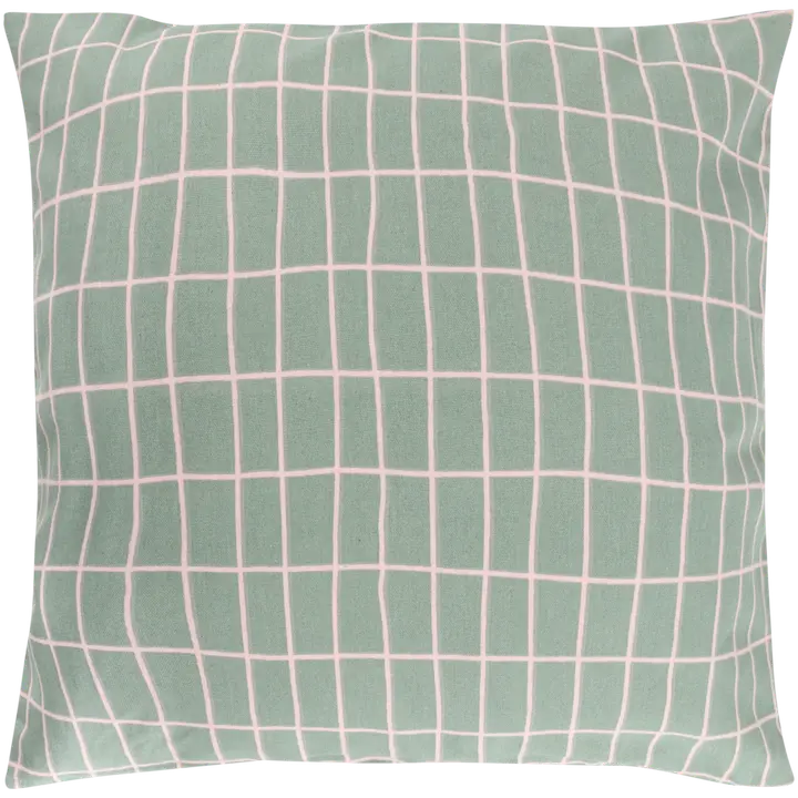 House sisustustyynynpäällinen Elonkorjuu 50x50 cm vihreä/vaaleanpunainen PatternLab