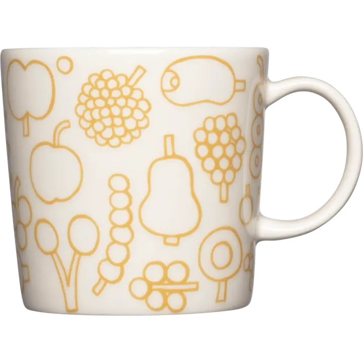 Iittala Oiva Toikka kokoelma Frutta muki 0,3l keltainen