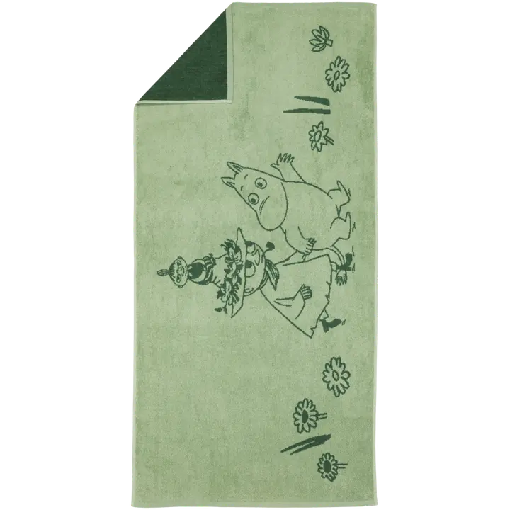 Moomin Arabia kylpypyyhe 70x140 Sydänystävät