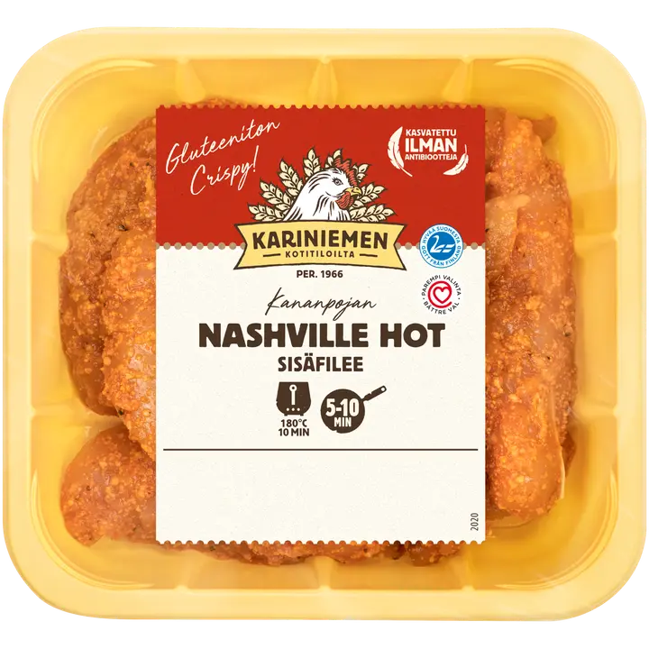 Kariniemen Kananpojan sisäfilee Nashville Hot 400 g