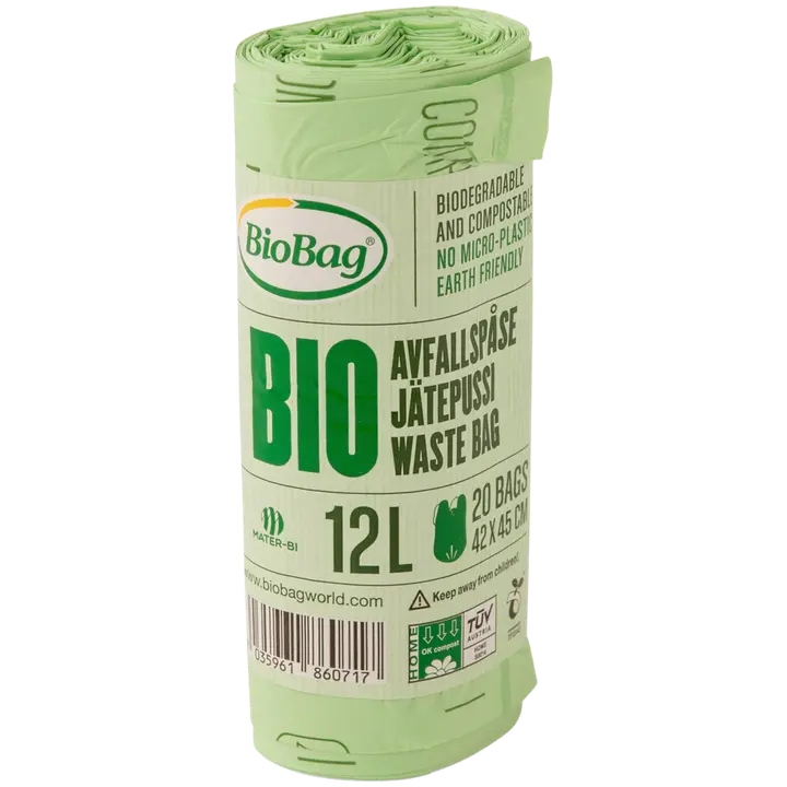 BioBag 20kpl vihreä 420x450 12L Biopussi