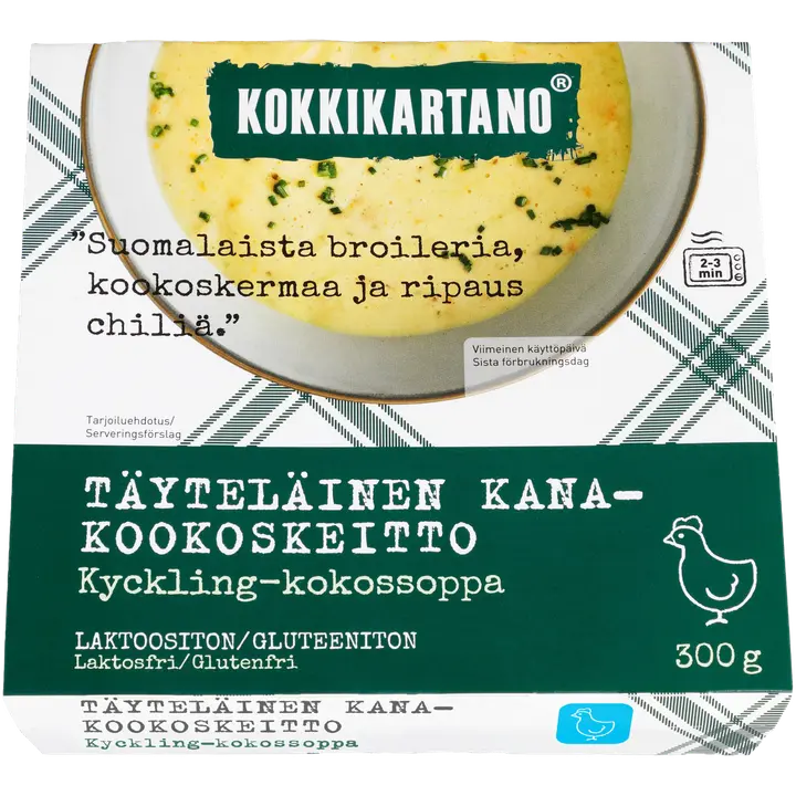 Kokkikartano Täyteläinen Kana-kookoskeitto 300g