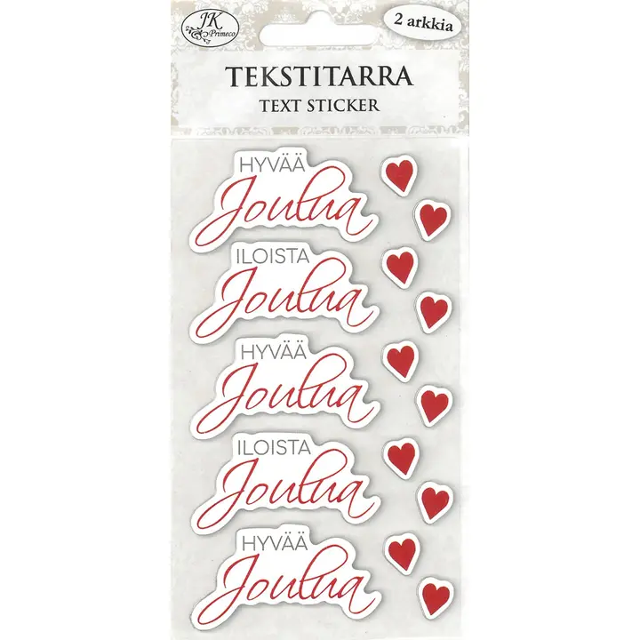 J.K. Primeco Tekstitarra Iloista joulua 2ark