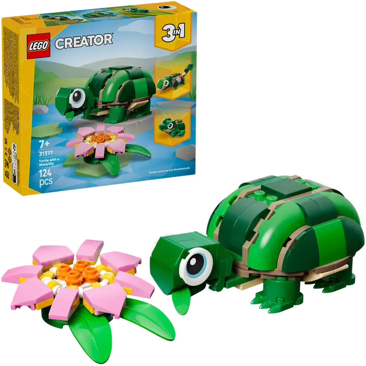 LEGO® LEGO Creator 31377 Kilpikonna ja lumpeenkukka