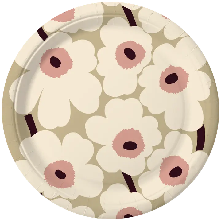 Marimekko Lautanen 22cm 10x10kpl Unikko beigeroosa