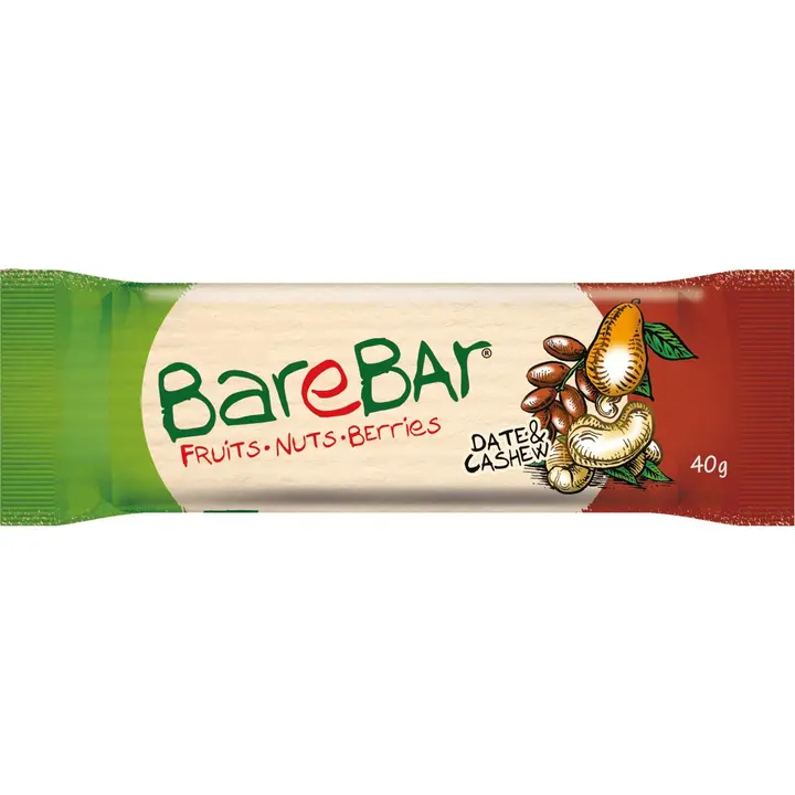 Leader Barebar taatelipatukka taateli-cashewpähkinä 40g