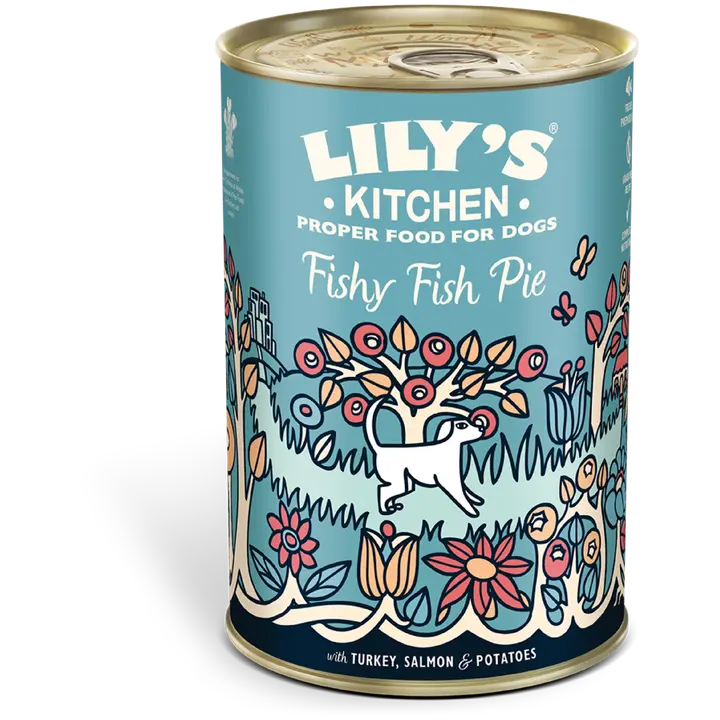 Lily's Kitchen 400g Fishy Fish Pie sis. kalkkunaa, kalaa ja kasviksia koiranruoka