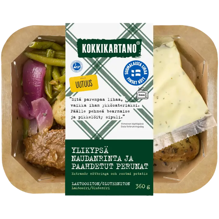 Kokkikartano Ylikypsä naudanrinta ja paahdetut perunat 360g