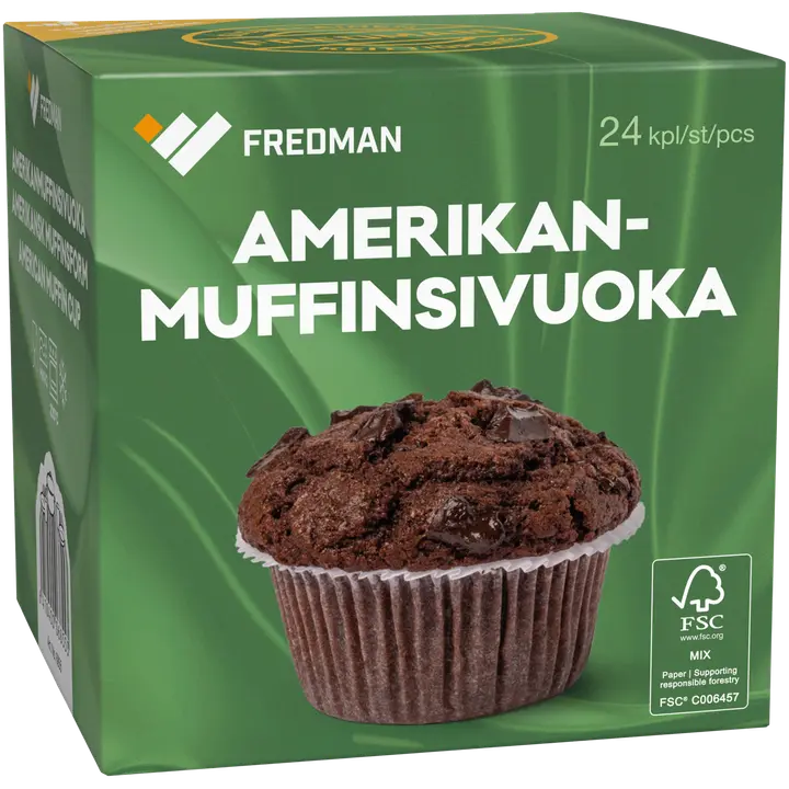Fredman Amerikanmuffinsivuoka 24 kpl