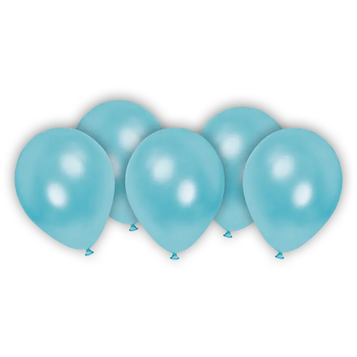 Decorata Party Ilmapallo metalli vaaleansininen 8kpl