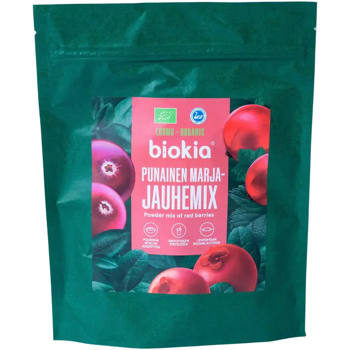 Biokia Luomu punainen marjajauhemix 150g