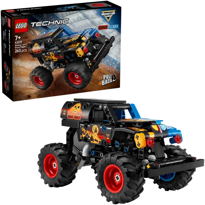 LEGO® Technic 42219 Monster Jam™ Grave Digger™ tuli ja jää