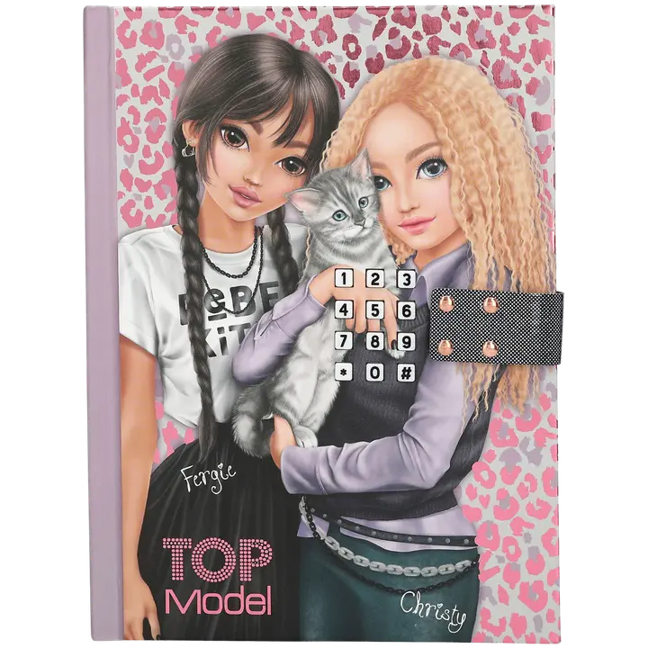 TOPModel Koodillinen & soiva päiväkirja REBEL KITTY