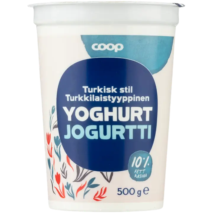 Coop turkkilaistyylinen jogurtti 10 % 500 g