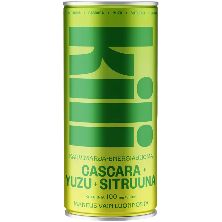 Kili kahvimarja-energiajuoma Cascara Yuzu Sitruuna