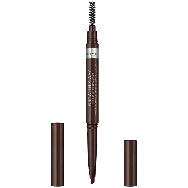 Rimmel London Brow This Way Filler & Fixer -kulmakynä 003 Dark Brown 0,4 g