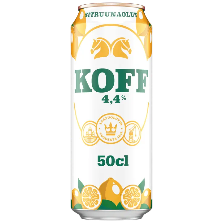 KOFF Sitruunaolut olut 4,4 % tölkki 0,5 L