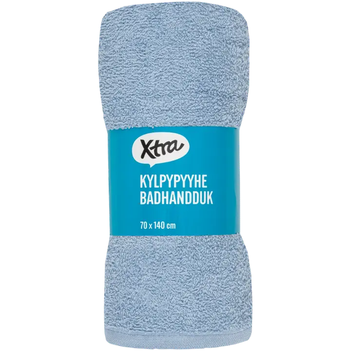 Xtra kylpypyyhe Anna 70x140 cm vaaleansininen