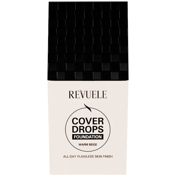Revuele Cover Drops meikkivoide.Kevyt ja peittävät meikkivoide joka jättää ihon heleäksi.