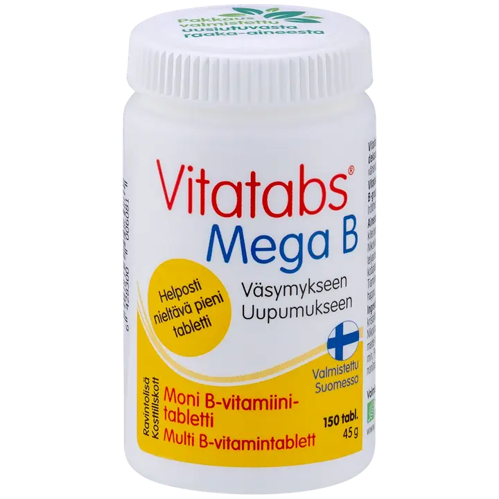 Vitatabs Mega B moni B-vitamiinitabletti 150 tabl