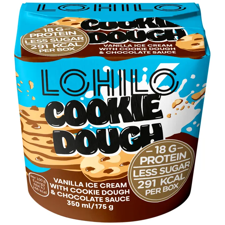 LOHILO Cookie Dough proteiinijäätelö 350ml