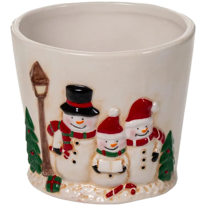 AmandaB ruukku Lumiukko Ø 13 cm valkoinen