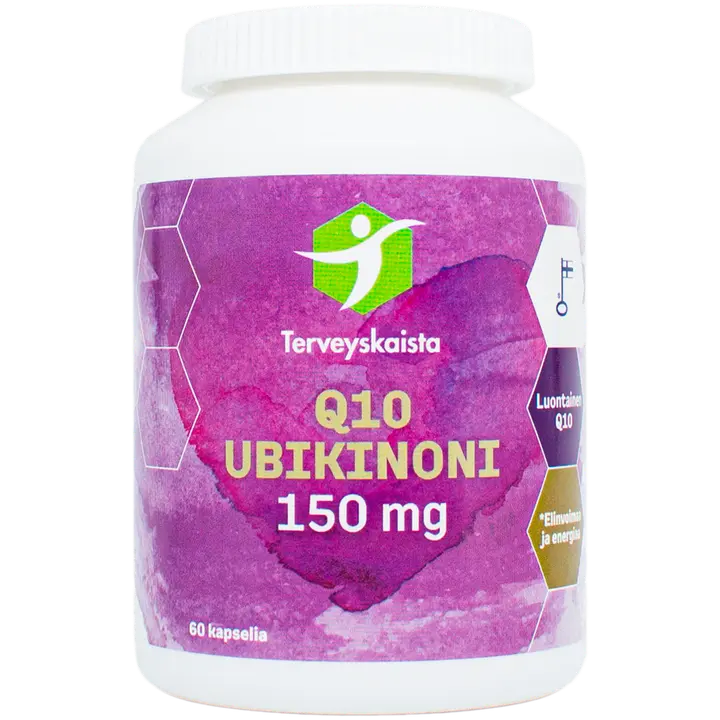 Terveyskaista Q10 Ubikinoni 150 mg 60 kaps.