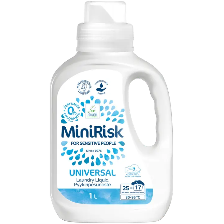 Mini Risk Universal hajusteeton pyykinpesuneste, 1L