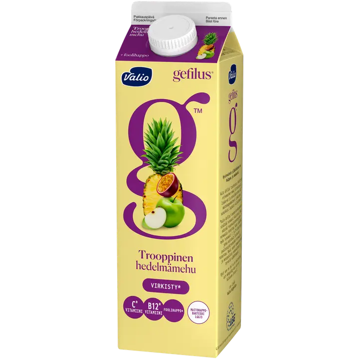 Valio Gefilus® hedelmämehu 1 l trooppinen+foolihappo