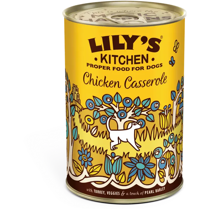 Lily's Kitchen 400g Chicken Casserole sis. kanaa, kalkkunaa ja kasviksia koiranruoka