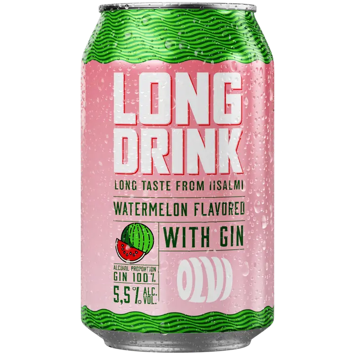 OLVI Long drink Watermelon with gin 5,5 % 0,33 l tlk