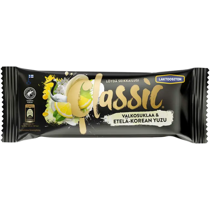 Classic Valkosuklaa & Etelä-Korean Yuzu kermajäätelöpuikko 68g/90ml