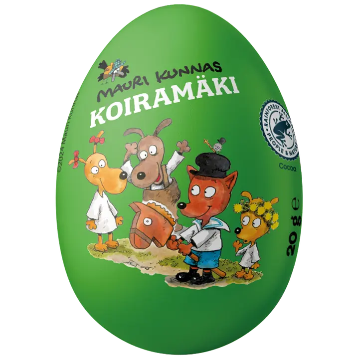 Mauri Kunnas Koiramäki yllätyssuklaamuna RA 20g