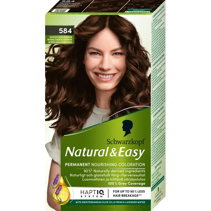 Schwarzkopf Natural & Easy 584 Mokka Suklaanruskea hiusväri