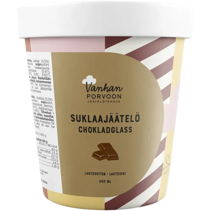 Vanhan Porvoon jäätelötehdas, Suklaajäätelö 500ml