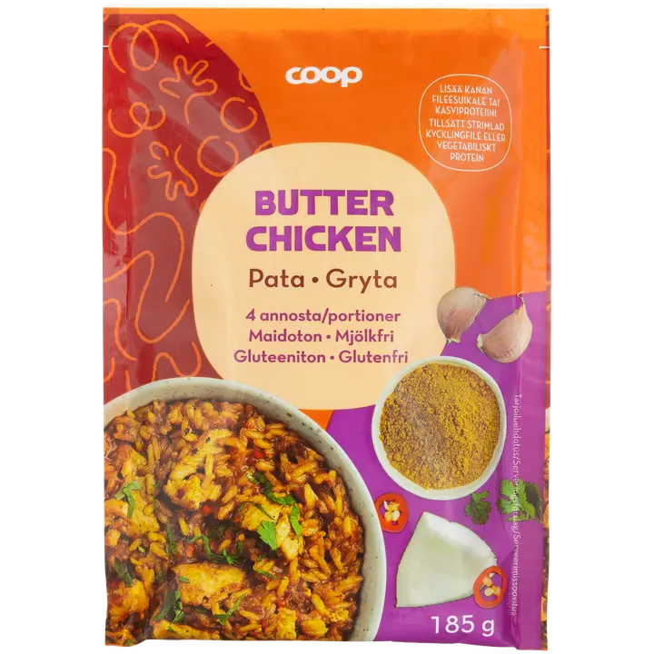 Coop Butter Chicken pata-aines 185 g