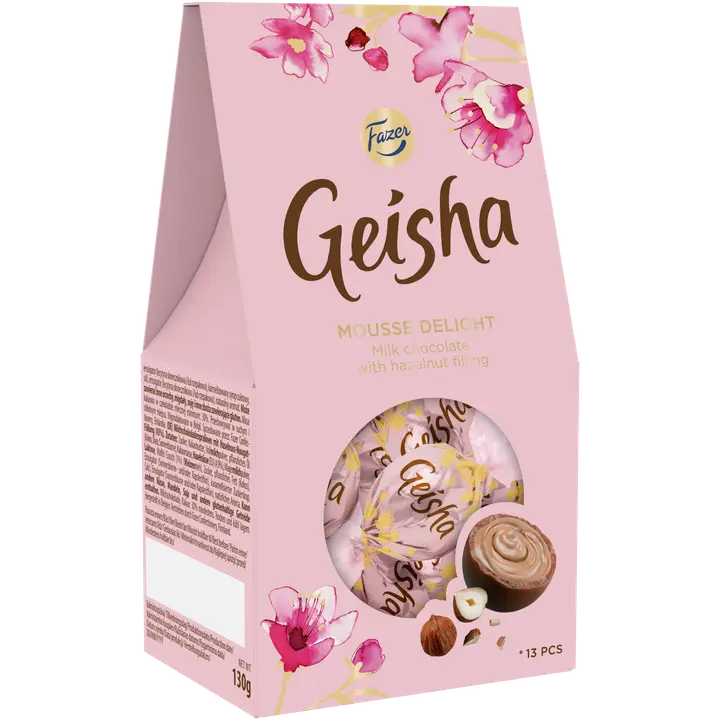 Fazer Geisha Mousse Delight suklaa hasselpähkinä hienokonvehti 130g