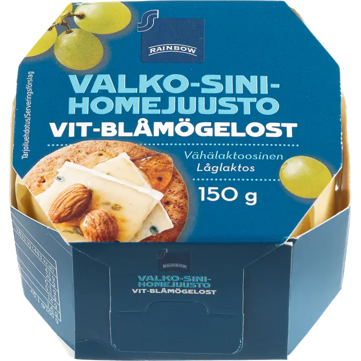 Rainbow Valko-sinihomejuusto 150g